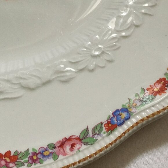 Vintage Old Staffordshire Johnson Bros England MARLOW Dinner Plate #2 - Picture 4 of 7